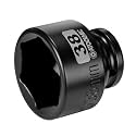 1/2 Inch Drive x 38mm Shallow 6PT CR-MO Impact Socket for Removing Axle nut