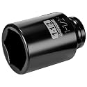 1/2" Drive x 1-1/2 Inch Deep 6PT CR-MO Impact Socket for Removing Axle nut