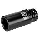 1/2 Inch Drive x 23mm Deep 6PT CR-MO Impact Socket for Removing Axle nut