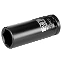 1/2 Inch Drive x 21mm Deep 6PT CR-MO Impact Socket for Removing Axle nut