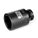 1/2 Inch Drive x 36mm Deep 6PT CR-MO Impact Socket for Removing Axle nut