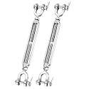 1/2"x9" Stainless Steel Turnbuckle Heavy Duty Cable Tensioner 2Pack