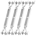 1/2"x9" Stainless Steel Turnbuckle Heavy Duty Cable Tensioner 4Pack