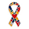 1/2/5/10/25pcs Autism Ribbon Awareness Pin - Celebrate Autism Awareness with Our Puzzle Piece Lapel Pin - Support Advocacy and Raise Awareness - Ideal Gift for Supporters and Advocates