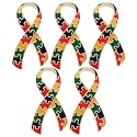 1/2/5/10/25pcs Autism Ribbon Awareness Pin - Celebrate Autism Awareness with Our Puzzle Piece Lapel Pin - Support Advocacy and Raise Awareness - Ideal Gift for Supporters and Advocates