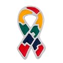 1/2/5/10/25pcs Autism Ribbon Awareness Pin - Celebrate Autism Awareness with Our Puzzle Piece Lapel Pin - Support Advocacy and Raise Awareness - Ideal Gift for Supporters and Advocates