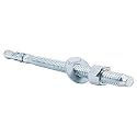 1/2 Concrete Anchors, 1/2 Wedge Anchors Bolts, 5-1/2" L, 10 Pcs
