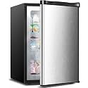 Electactic 3.2 Cu.ft Small Upright Freezer, Mini Freezer, Silver