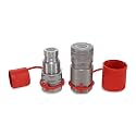 1/2″ Flat Face Hydraulic Quick Couplers Set - 3/4″ SAE Port