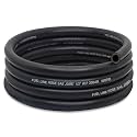 1/2 Fuel Line, Nylon Braided Fuel Line Hose 10FT, NBR Rubber Hose