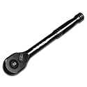 1/2-Inch Drive Ratchet Wrench, 90 Tooth Reversible Ratchet, 4-Degree Swing, Ergonomic Handle, Chrome Alloy Made, Quick Release Ratchet Wrench for Repairing, Home