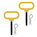 1/2 inch Magnetic Trailer Hitch Pin and Clip Tow Hitch Pin Pin Heavy Duty Lawn Mower Hitch for Tractors, Towing, Lawn Mower, Golf Cart and ATV, Heavy Duty Gate Pin,2PCS