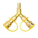 Natural Gas Y Splitter for 1/2 Inch Hose System