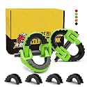 1/2 Safety Chain Connector, 2 Pack Hammerlock Coupling for Trailer Chains, 12000Lbs Load Capacity, Alloy Steel Tow Hitch Safety Link, Green