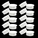 1"/25 mm White Plastic Plug for Round Hole, Door Screw Hole Cover