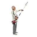 1.2kw Gas Powered Pole Saw, 37.7cc 4-Cycle Gas Pole Saws for Tree Trimming with a 12'' chain guide, w/0.17 gal fuel tank Cordless Extension Chainsaw for Tree Trimming Bush Pruning Branch Cutting