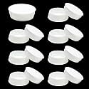 1-3/16 In/30 mm White Plastic Plug for Round Holes