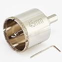 1 3/4 Inch Diamond Hole Saw with Pilot Bit, 1.75"/45mm Tile Hole Saw with Center Drill Bit for Marble, Granite, Ceramics, Porcelain Tiles, 1-1/2" Depth of Cut for Thick Countertops
