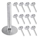 1/4-20 x 2 Elevator Bolts, Zinc Plated Flat Head - 20 Pack