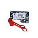 1/4" Body Hydraulic Quick Connect Coupler Set | 1/4" NPT Thread | 10,000 PSI High Pressure | Heavy-Duty Industrial | Dust Caps Included | Compatible with C-604 Style Fittings | Model TL80