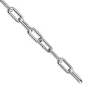 1/4" Chain 16.4 ft Length, Stainless Steel Chain Links for Hanging