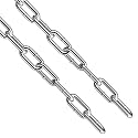 1/4" Chain 2 ft Length, 304 Stainless Steel Chain Links for Hanging
