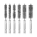 1/4" Hex Bore Brushes, 6 Pcs Tube & Pipe Cleaning Brushes - Stainless Steel for Power Drill