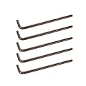 1/4" Hex Key Wrench L Shaped Ball End Allen Wrench -5pcs