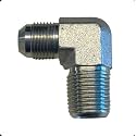 1/4" Male JIC to 1/8" Male NPT Pipe 90° Hydraulic Adapter | Steel JIC 37° Flare to NPT Elbow Fitting | Hydraulic Hose & Tube Connector for Off-Road, Farm, Industrial & Heavy Equipment