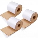 1/4" X 6" X 2.5 Yard 3 Rolls Adhesive Felt Sheet Padding,Skin Color