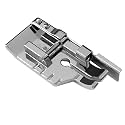 1/4'' Quilting Patchwork Sewing Machine Presser Foot with Edge Guide - Fits All Low Shank Snap-On Singer, Brother, Babylock, Euro-Pro, Janome, Juki, Kenmore, New Home, White, Simplicity, Elna