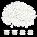 1/4 in/6 mm Plastic Plugs for Round Holes White Screw Hole Cover