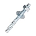 1/4 Concrete Anchors, 1/4 Wedge Anchors Bolts, 2-1/4" L, 10 Pcs