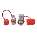 1/4″ Flat Face Hydraulic Quick Couplers Set - 1/4″ NPT Port