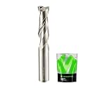 1/4 Spiral Upcut Router Bit, CNC Router Bits, Up Cut Spiral Router Bits 1 4 Shank,Solid Carbide Router Bits, CNC Upcut Bit, Ideal for Wood Inlay, Plunge Plastic