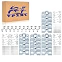 1/4 Turn Quick Release Steel Slot Head Dzus Fastener Button, 20 Pack