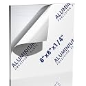 1/4Inch Thick Aluminum Sheet Plate, 8" x 8" Heavy Duty Aluminum Plates