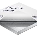 1/4Inch Thick Aluminum Sheet Plate, 10" x 10" Heavy Duty Aluminum Plates