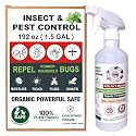 1.5 Gal Organic Peppermint Oil Spray for Bugs – Natural Insect Repellent &amp; Pest Control for Ants, Roaches, Spiders &amp; More, Indoor &amp; Outdoor for Home, Car, Bedroom &amp; Yard, Pet-Safe Ant Repellent Spray