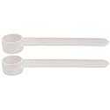 1.5 mL (1.5 CC) Long Handle Plastic Measuring Spoon for Coffee, Protein Powder, Pet Food, Spices, Grains, Dry Goods – Food-Grade BPA-Free (Pack of 2)