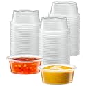 {1.5 oz,200 Cups} Clear Diposable Plastic Portion Cups No Lids, Small Mini Containers For Portion Controll, Jello Shots, Meal Prep, Sauce Cups, Slime, Crafts, Disposable Souffle Cups &amp; Much more