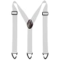1.5 In Y Belt Loop Suspenders for Unisex Under Clothing with 3 Hooks.