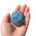 1.6-2 inch Natural Celestite Crystal Ball with Stand, Polished Crystal Sphere