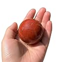 1.6-2 inch Red Jasper Crystal Ball with Stand Hand Polished Stone Sphere