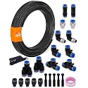 1/8" Air Line Tubing Kit, 32.8FT SAE J844 PA Nylon Air Hose Tubing