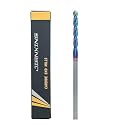 1/8" Extra Long 2-Flute Carbide Ball Nose End Mill, 3” OAL, 1pc