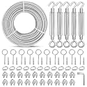 1/8" Wire Rope Tensioner Kit, PVC Coated Galvanized Steel Cable