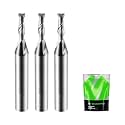 1/8 Router Bit 1/4 Shank, Upcut Spiral Router Bit 1/4 Inch Shank 1/8 Inch Cutting Dia. 1/4 Inch CNC Router Bits, Up Cut Router Bit Solid Carbide, Ideal for Wood Inlay, Plunge Plastic 3PCS