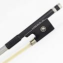 1/8 Size Carbon Fiber Violin Bow STRAIGHT with Greet BALANCE Open and Powerful Tone All Parts Professional Mounted, Art No.100V 1/8