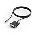 1.8M TY>pe C to DVI 24+ +5 Converter Cord HD 1080P USB Adapter for Pro LCD Projector M>oni>tor